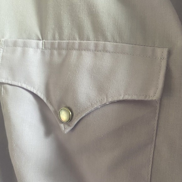 H Bar C Western Shirt 16 1/2 33 Mens Pearl Snap Western Embroidered lavender - Picture 3 of 11